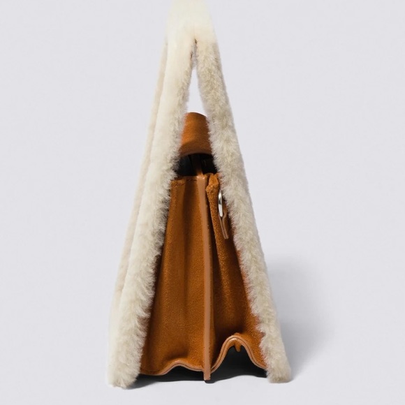 Jonathan Simkhai Beau Mini Shearling Box Shoulder Bag - Picture 5 of 6